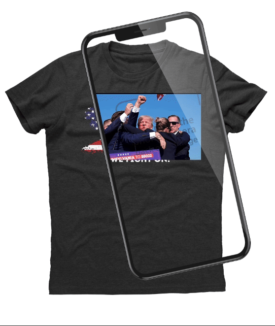 You Missed! We Fight On! Flag - Trump and Elon (Light Shirt Collection)